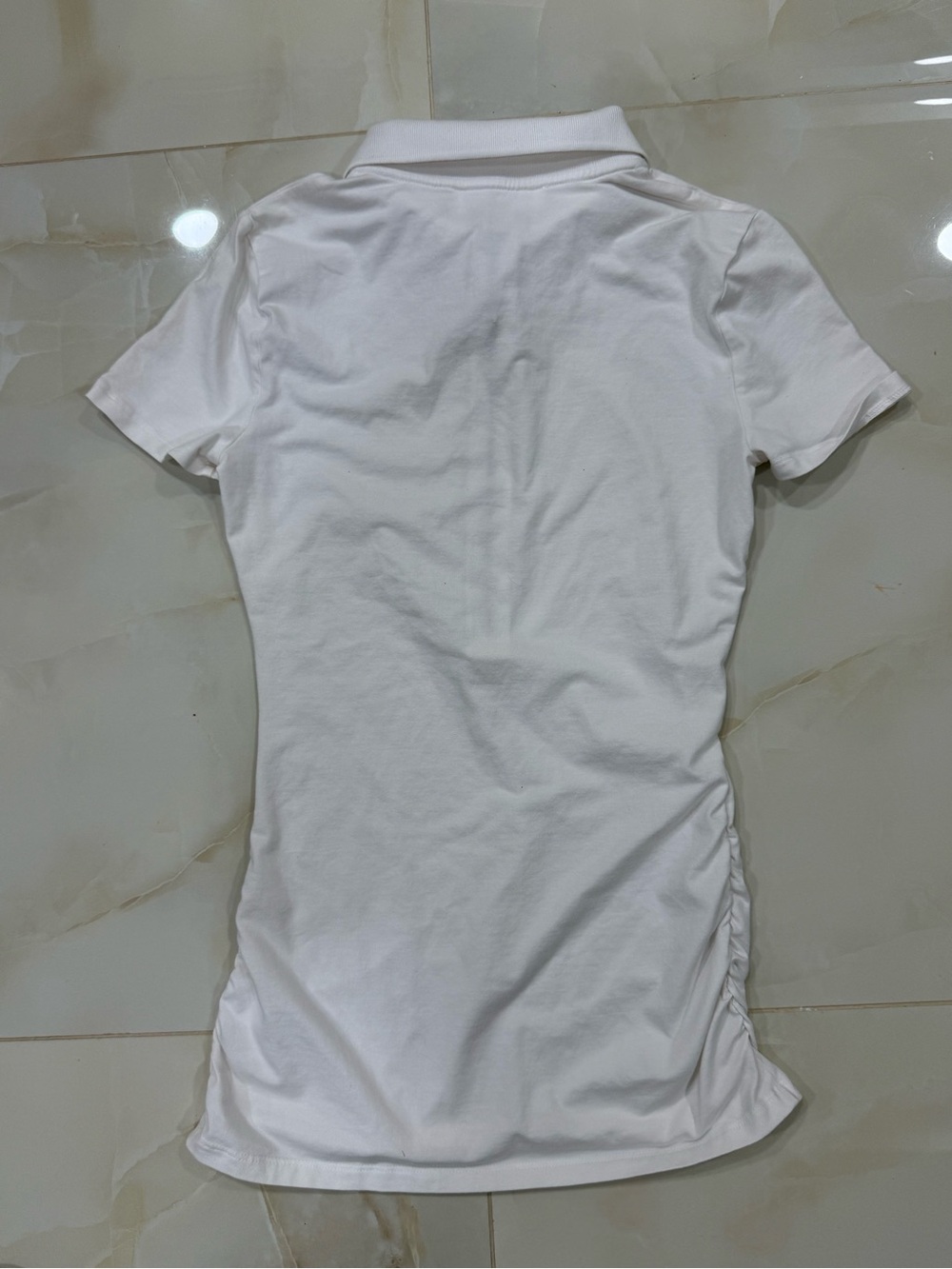 Michael Kors Soft White Polo Zip Dress - Picture 3 of 6